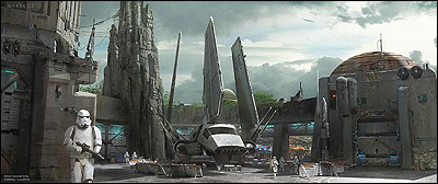 Star Wars Land Concept Art-First Order Battle Ride