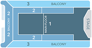 Pioneer Hall Seating Map